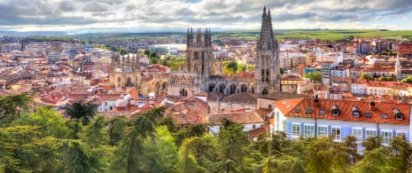 Widok na Burgos i jego katedrę