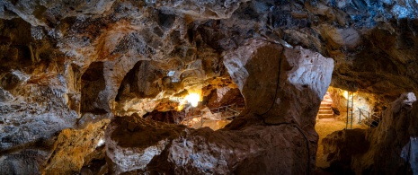 Interno della miniera romana con più di 2000 anni di storia.