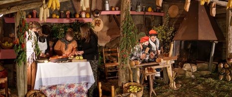 Crèche vivante à La Garrotxa, Gérone