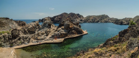 View of Cala Culip in Girona (Catalonia)