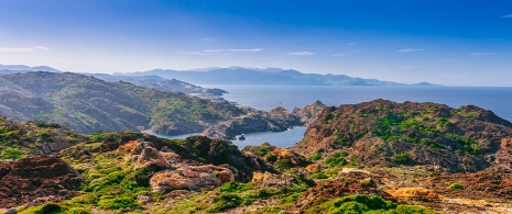 Paisagem do Parque Natural de Cap de Creus, em Girona