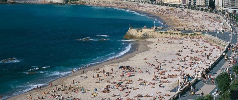 Plage de Riazor, La Corogne 