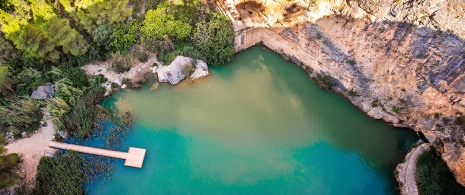 Charco Azul en Chulilla, Comunidad Valenciana