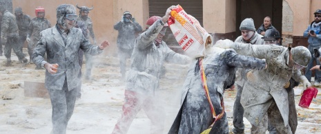 Fiesta de los Enharinados in Ibi (Alicante)