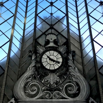 Détail de l’horloge de la gare d’Atocha, Madrid