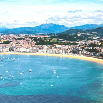 Veduta generale di Donostia-San Sebastián