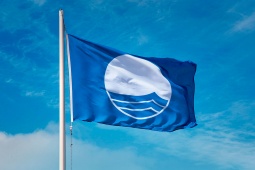 Blue flag on beaches